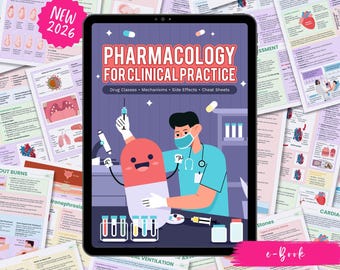 Ultimate Pharmacology Notes | Drugs, Cardiac, Respiratory, Antibiotics, Antivirals, ICU, Mnemonics Study Guide