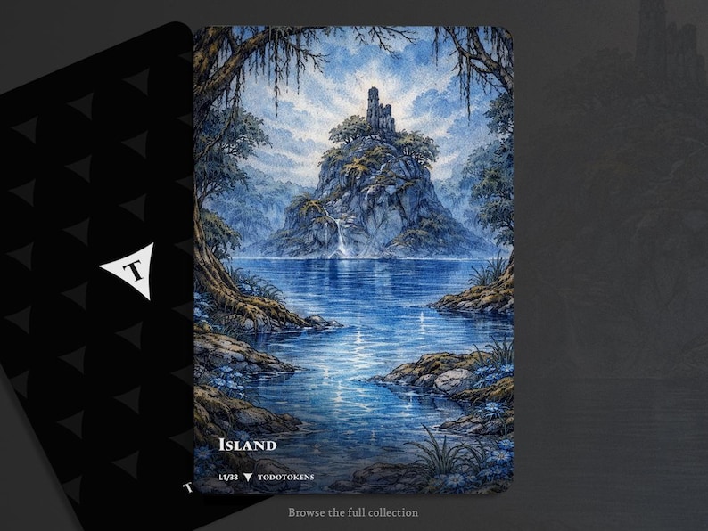 Token MTG Basic Lands - Todotokens L1/38 Island