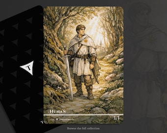 Token MTG Human (W 1/1) -  Todotokens - L1/34