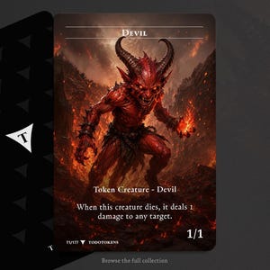 Token MTG Devil (R 1/1) - Todotokens - T1/177