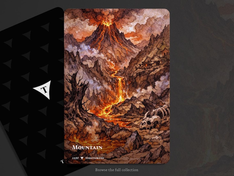 Token MTG Basic Lands - Todotokens L1/37 Mountain