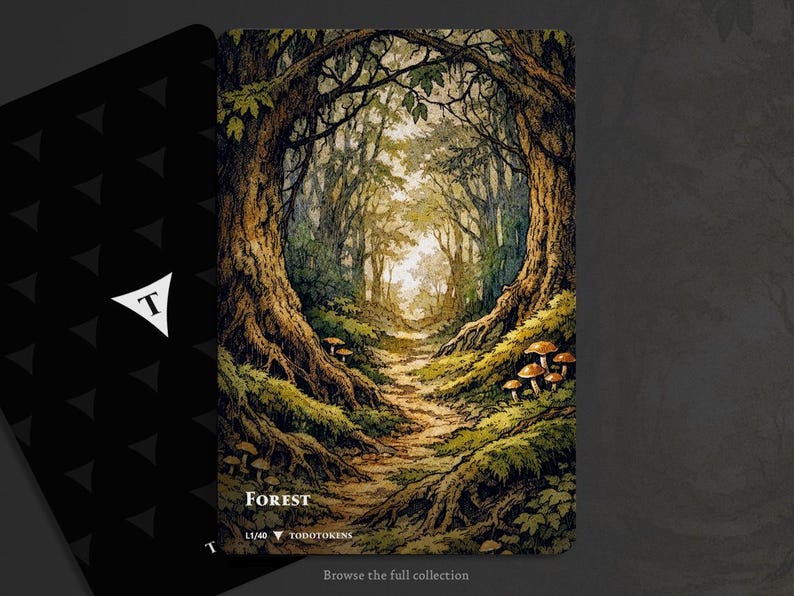 Token MTG Basic Lands - Todotokens L1/40 Forest