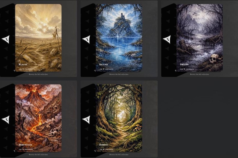Token MTG Basic Lands - Todotokens image 2