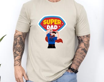 Super Dad T-Shirt, Retro Superhero Dad Shirt, Father’s Day Gift Tee, Cool Fun Dad Graphic Top