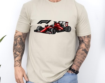 Racing Car Graphic Shirt • Red Race Car Tee • Motorsport Lover Unisex Top