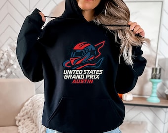 Sudadera con capucha del Gran Premio de Estados Unidos, sudadera con capucha de Austin Racing, sudadera de estilo urbano de automovilismo, regalo para aficionados a las carreras