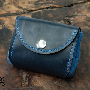 Accordion Card Holder | Handmade Minimalist Wallet | Denim & Cotton Interior | Zero Waste Gift