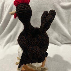 Black Brown Chicken Hat