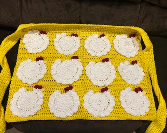 Adult Crochet Egg Gathering Apron