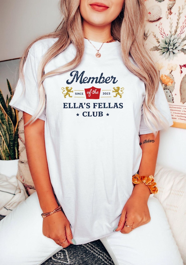 Ella's Fellas Club Shirt, Retro Vintage Country Music Shirt, Western Culture Sweatshirt image 1