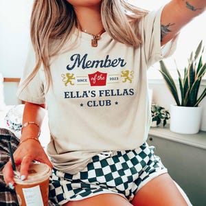 Ella's Fellas Club Shirt, Retro Vintage Country Music Shirt, Western Culture Sweatshirt image 3