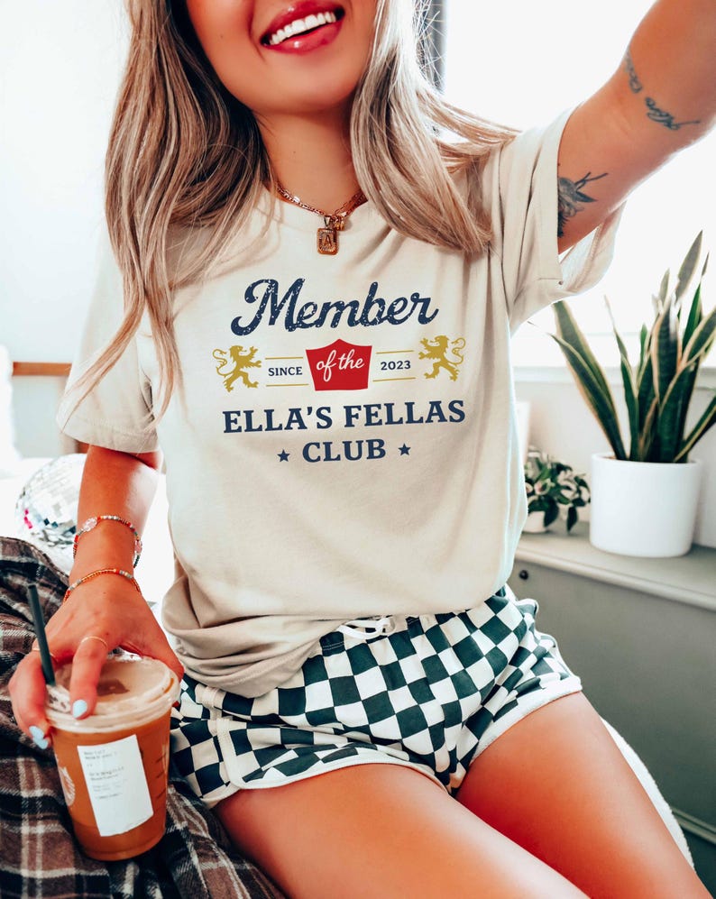 Ella's Fellas Club Shirt, Retro Vintage Country Music Shirt, Western Culture Sweatshirt image 3