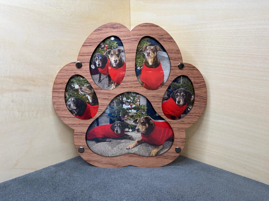 Paw Photo Frame Paw Print Picture Frame - Etsy