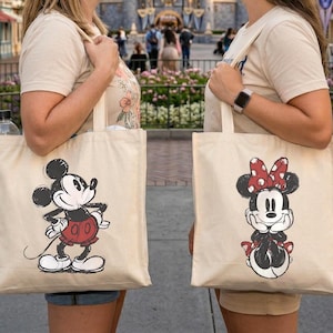 Mickey & Minnie Tote Bag, Magical Tote Bag, Mickey and Minnie Mouse, Disney World, Disneyland, Vacation, Disney Cruise Gift Bild 1