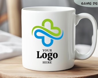 Custom Mug With Logo, Custom Logo Mug, Custom Bulk Mug, Corporate Personalized Logo Coffee Mugs, Team Gifts for Employees