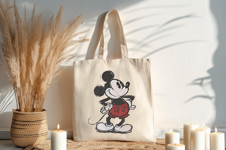 Mickey & Minnie Tote Bag, Magical Tote Bag, Mickey and Minnie Mouse, Disney World, Disneyland, Vacation, Disney Cruise Gift Bild 3