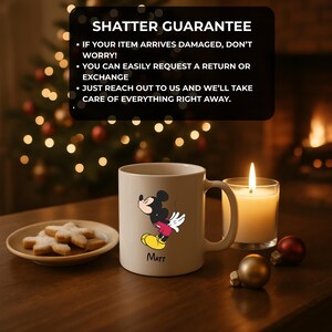 Personalized Mickey and Minnie Mug, Mickey Mouse Gift, Custom Name Coffee Cup, Valentines Day Mug, Disney Mug, Couple Gift for Disney Fans bild 10