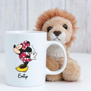 Personalized Mickey and Minnie Mug, Mickey Mouse Gift, Custom Name Coffee Cup, Valentines Day Mug, Disney Mug, Couple Gift for Disney Fans bild 5