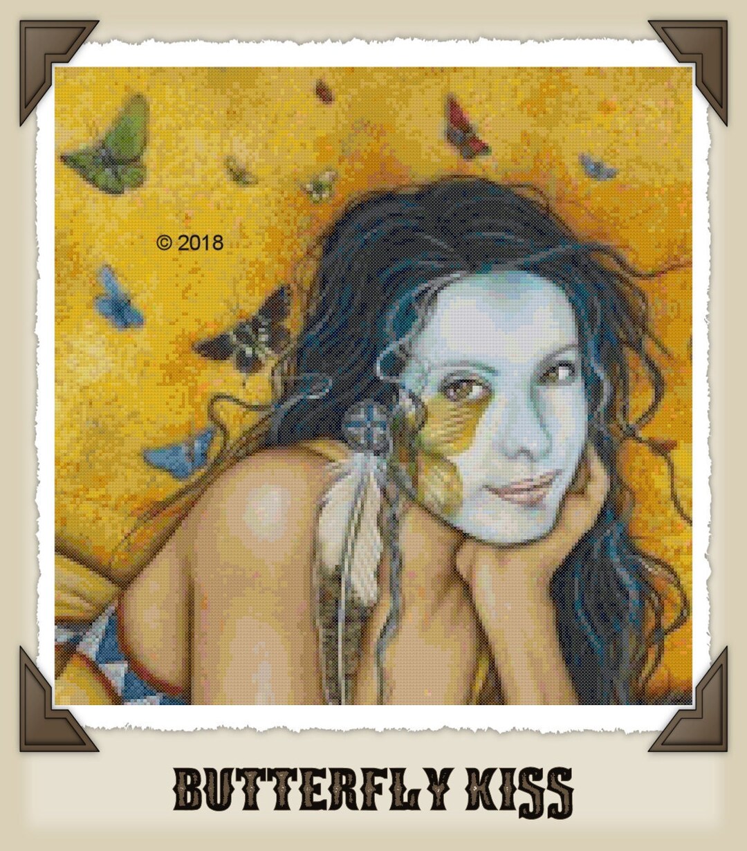 Butterfly Kiss, Fanart of Henri Peter Works, Pdf File Immediate