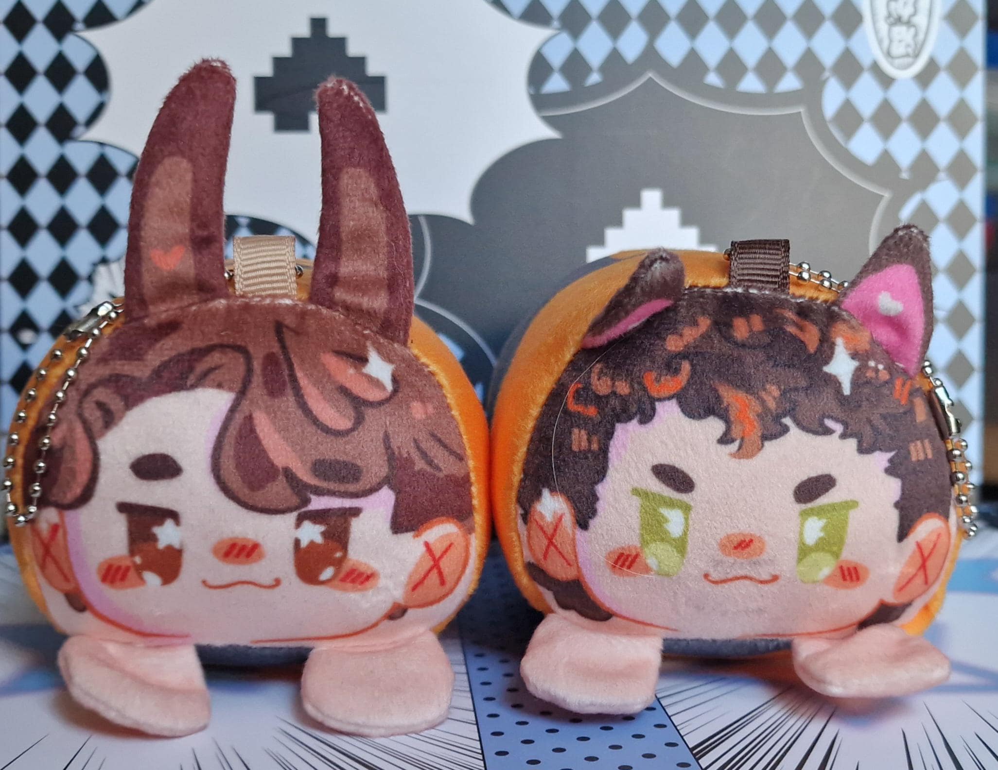マクラーレン・レーシングのぬいぐるみキーホルダー（キーキー音付き