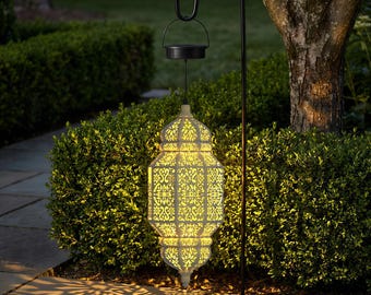 18-Inch Tall Large Hanging Solar Light, Suitable For Outdoor Garden Decoration, Waterproof Solar Lamp