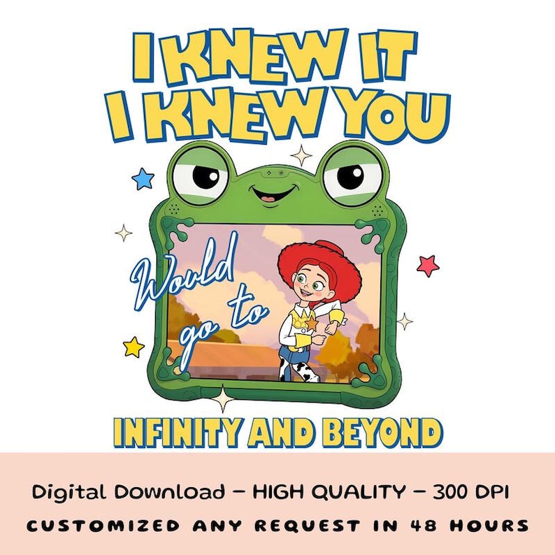 Toy Story 5 Png, I Knew It I Knew You Png, Infinity and Beyond Apparel, TS and Toy Story 5 Friendship Png, Woody Buzz Lightyear Png image 1