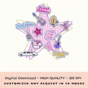 Retro Hannah Montana 20Th Anniversary Png, Disneyland Hannah Montana Png, Disneyland Channel Pop Star Png, Magic Kingdom image 1