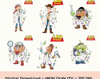 Disneyland Toy Story Lab Week 2026 Png, Customize All Characters Lab Story 2026, Lab Team, Med Lab Clinical Laboratory
