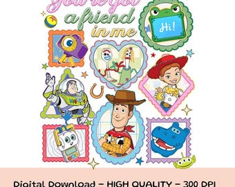 Toy Story 5 Png, I Knew It I Knew You Png, TS and Toy Story 5 Friendship Png, You've Got a Friend in Me Toy Story 5 Png