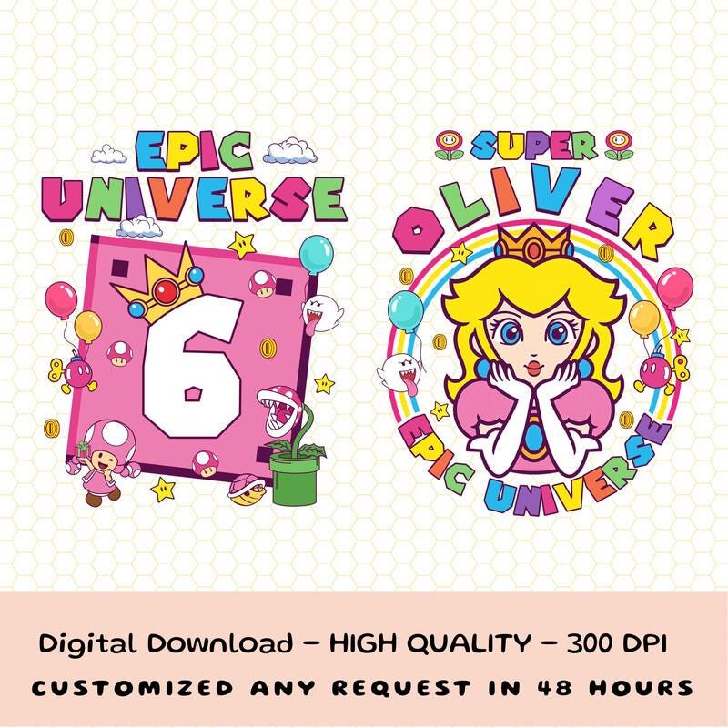 Png Mario Epic Universe, Princess Peach Universal Epic Universe, Yoshi Epic Universe, Universal Epic Png, Epic Universe Family Png