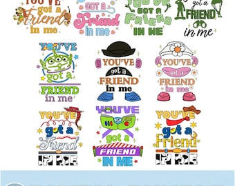 Toy Story You've Got A Friend In Me PNG Bundle, Toy Story Characters Group Matching Png, Woody Buzz Lightyear Png, Download digitale
