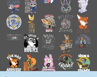 15+ Zootopia Varsity PNG Bundle, Zootopia Characters Png, Nick Wilde Judy Hopps Finnick Flash, Disneyland Cartoon Birthday, Digital Download
