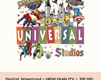 Universal Studios PNG, Universal Studios Spring Break 2026, Universal Studios Trip, Family Matching, Disneyland Vacation, Digital Download