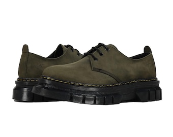 Zapatos Green Crazy Rhino para mujer | Suela gruesa hecha a mano | Zapatos sin cordones con cordones elásticos