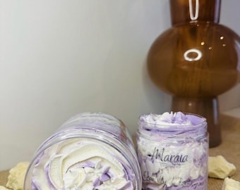 Chantilly de karité à l’huile de Moringa et de khamaré -   Beurre corporel fouetté, coloré et parfumé