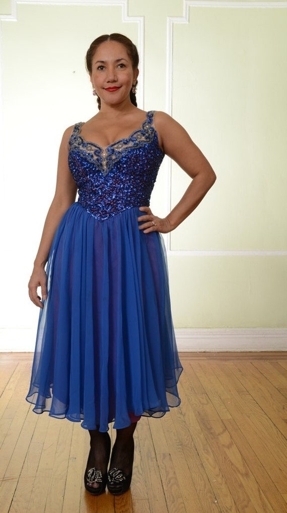 Mike Benet Royal Blue Dress