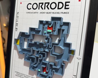 Corrode 3D Map – Valorant-inspired model | Gaming wall art | Gift for gamers & streamers
