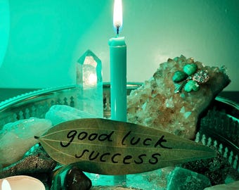 Good Luck and Success Candle Burning Ritual - Personalised Altar Photos - Digital Download