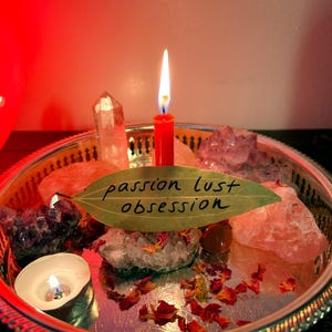Boosted Passion, Lust, Obsession Candle Burning Ritual - Personalised Altar Photos - Digital Keepsake
