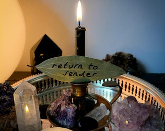 Rituel de combustion de bougies « Retour à l'expéditeur » boosté - Renvoi de toutes les énergies négatives - Inversion