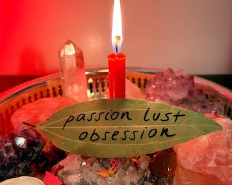 Passion, Lust, Obsession Candle Burning Ritual - Personalised Altar Photos - Digital Keepsake