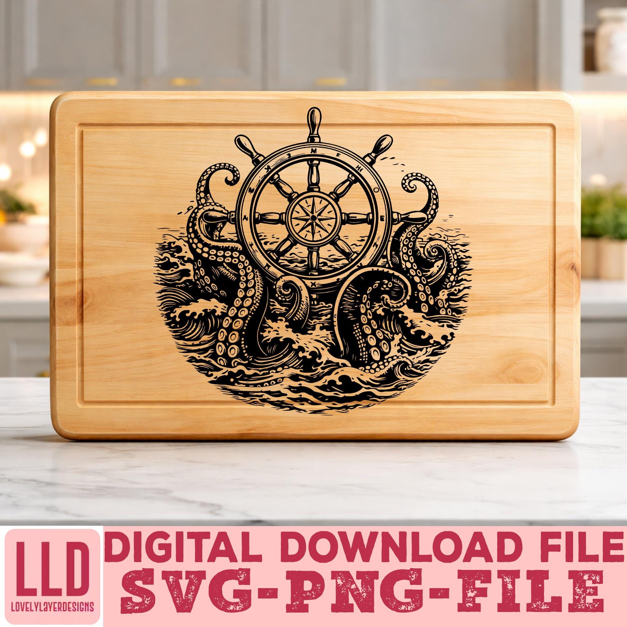 Compass and Anchor SVG PNG Bundle | Nautical Laser Engraving Files ...