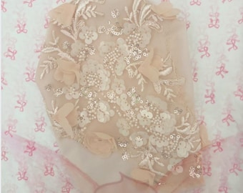 Roze kant geborduurde custom stomazakjes