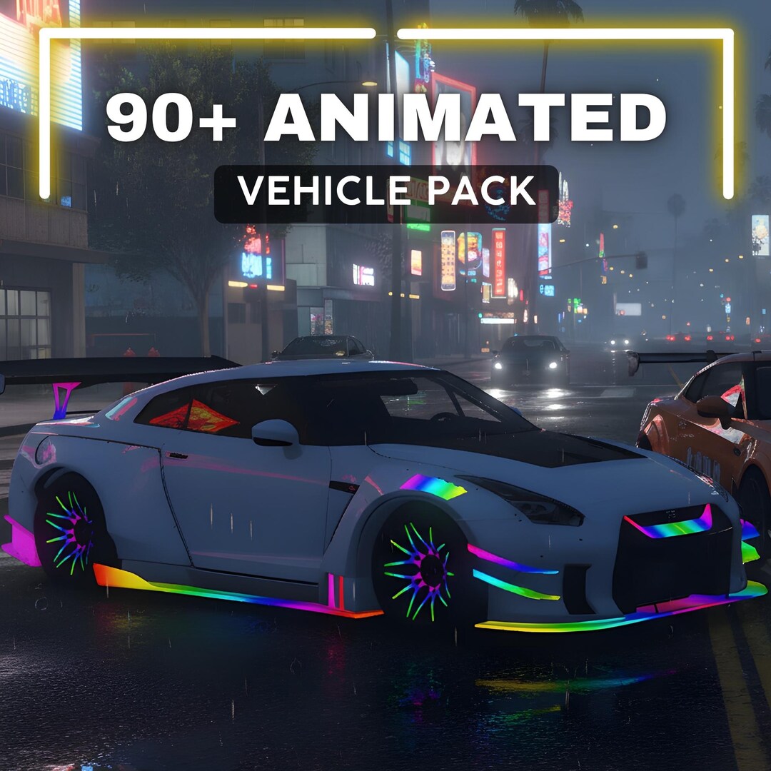 Fivem 90+ Animated Vehicle Pack | Neon FX Cars | Car Packs | Fivem ...