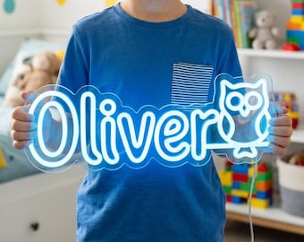 Kids Custom Neon Names, LED Neon Decor, Aesthetic Custom Neon Signs, Neon Name Decor, Light Up Sign, Neon Name Signs, Neon Custom Wall Sign