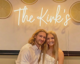 Custom Name Neon Sign, Wedding Neon Sign, LED Decor Sign, Bedroom Neon Sign, Personalized Gifts, Home Decor, Neon Wall Sign, Name Neon Sign