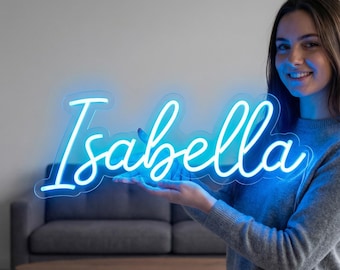 Custom Kids Name Neon Sign, Nursery Room Decor, Birthday Gift for Kids, Bedroom Neon Sign, Dorm Wall Decor, Easter Personalized Gifts