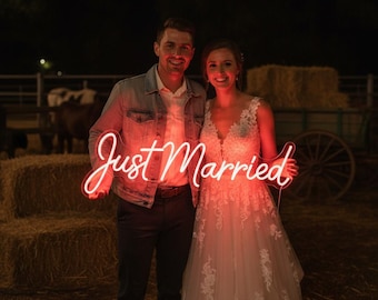 Custom Neon Wedding Signs, Light Up Sign, Wedding Name Neon Sign, Neon Name Decor, Last Name Custom Sign, Light Wall Decor