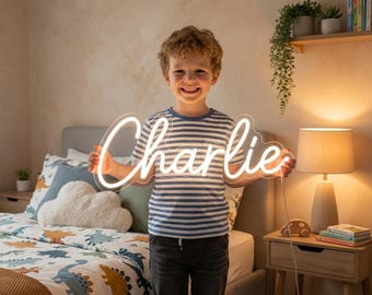Custom Neon Sign Kids Room Decor, Name Neon Sign, Personalized LED Sign Wall Decor, Custom Led Light Bedroom Decor, Gift For Her, Home Decor