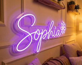 Neon Custom Names, LED Neon Decor, Aesthetic Custom Neon Signs, Neon Name Decor, Light Up Sign, Neon Name Signs, Room Name Signs, Neon Light